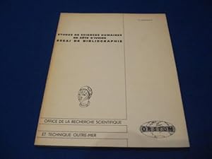 Image du vendeur pour Etudes de sciences Humaines en cte d'Ivoire. Essai Bibliographique mis en vente par Emmanuelle Morin