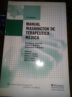 Seller image for Manual Washington de teraputica mdica for sale by La Leona LibreRa