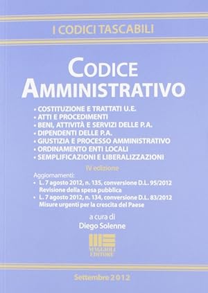 Immagine del venditore per Codice Amministrativo venduto da Libro Co. Italia Srl