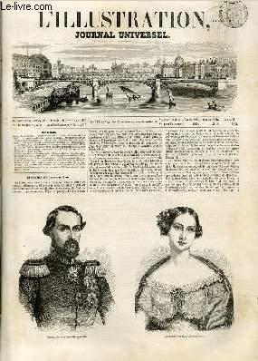 Image du vendeur pour L'ILLUSTRATION JOURNAL UNIVERSEL N 577-Histoire de la semaine.   Paris et Londres.   Courrier de Paris.   Rubn i.   Un chapitre oubli des Mystres de Varis.   Souvenirs du Texas ; le Chasseur-Fantme (suite).   Le marchal Saint-Arnaud.   Lord Raglan. mis en vente par Le-Livre