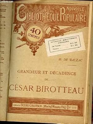 Seller image for POESIE ET PROSE - LA GRANDE DEMOISELLE LA BRUYERE - GRANDEUR ET DECADENCE DE CESAR BIROTTEAU - ETC. NOUVELLE BIBLIOTHEQUE POPULAIRE. for sale by Le-Livre