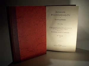 Imagen del vendedor de Wrttembergische Vierteljahrshefte fr Landesgeschichte. Neue Folge XX. Jahrgang. 20. Band 1911 a la venta por Adalbert Gregor Schmidt