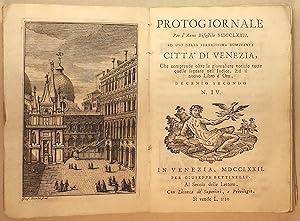 Protogiornale per l'anno Bissestile MDCCLXXII ad uso della serenissima dominante Citta di Venezia...