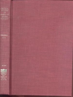 Image du vendeur pour Critical Studies In American Jewish History; Selected Articles From American Jewish Archives. Complete In 3 Volumes. mis en vente par Peter Keisogloff Rare Books, Inc.