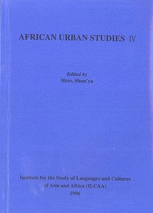 Seller image for African Urban Studies IV for sale by Masalai Press