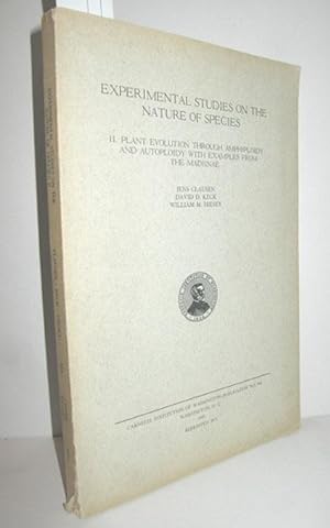Seller image for Experimental studies on the Nature of Species II. (Plant Evolution through amphiploidy and autoploidy with Examples from the Madiinae) for sale by Antiquariat Zinnober