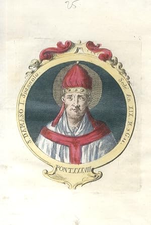 S. Damaso Spagnolo. Sedè An. XIX, M. 3, G. 11. (Papa dal 366 al 384, fu anche il 1° pontefice mas...