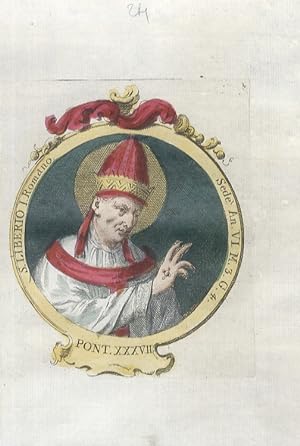S. Liberio I Romano. Sedè An. VI, M. 3, G. 4. (Fu papa dal 352 al 366; si scontrò con l'imperator...
