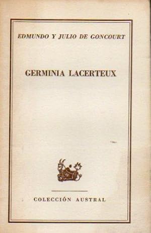 Seller image for GERMINIA LACERTEUX. Trad. Jos A. Luengo. for sale by angeles sancha libros