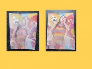 Bild des Verk�ufers f�r 3-D Postkarte Asiatische Frau einmal nackt und wenn man die Karte etwas anders h�lt angezogen (im Hintergrund abgebildet in Pop-Art, Psychedelisch die Beatles) zum Verkauf von ANTIQUARIAT H. EPPLER