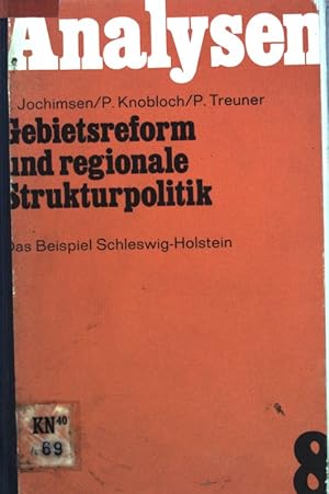 Immagine del venditore per Gebietsreform und regionale Sturkturpolitik: Das Beispiel Schleswig-Holstein; venduto da books4less (Versandantiquariat Petra Gros GmbH & Co. KG)