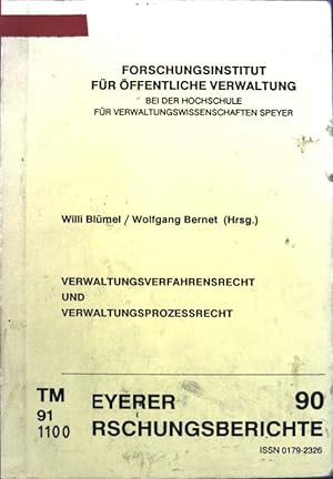 Seller image for Verwaltungsverfahrensrecht und Verwaltungsprozessrecht: Deutsch-deutsches Verwaltungsrechtskolloquium 5. bis 8. Juli 1990; for sale by books4less (Versandantiquariat Petra Gros GmbH & Co. KG)