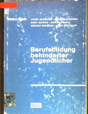 Imagen del vendedor de Berufsbildung behinderter Jugendlicher a la venta por books4less (Versandantiquariat Petra Gros GmbH & Co. KG)