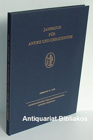 Immagine del venditore per Jahrbuch fr Antike und Christentum. Jahrgang 13 (1970). Mit Textabbildungen sowie 4 Tafelseiten (Kunstdruckpapier) mit Photoabbildungen. venduto da Antiquariat Bibliakos / Dr. Ulf Kruse