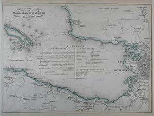 Kriegs- und Spezial Karte vom Finnischen Meerbusen von Kronstadt bis Petersburg. Grenzkolorierte ...