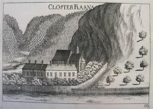 Closter Raana. (OM). Kupferstich aus G. M. Vischer "Topographia Archiducatus Austriae Inf: Modern...