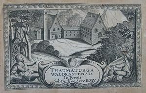 Seller image for Thaumaturga Waldrastensis in Tyroli. Sub Ordine Serv. B. MV. Kupferstich um 1710, 8,5 x 13,5 cm for sale by Antiquariat Johannes Mller