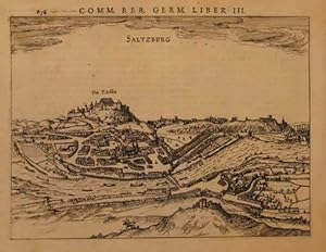 Saltzburg. Kupferstich aus Bertius "Commentariorum Rerum Germanicarum" Amsterdam 1616, 14,5 x 19,...