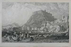 Citadel, Salzburg. Stahlstich v. W. R. Smith nach G. Lewis. London, Dibdin 1821, 13,5 x 22,5 cm