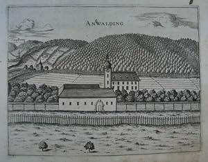 Anwalding. Kupferstich aus G. M. Vischer "Topographia Austriae Superioris Modernae" 1674, 14,5 x ...