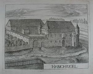 Habichrigel. Kupferstich aus G. M. Vischer "Topographia Austriae Superioris Modernae" 1674, 14,5 ...