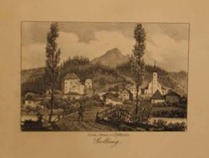 Golling. Lithographie aus Oberer "Lithographische Ansichten der Stadt Salzburg und deren Umgebung...