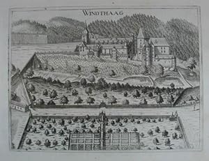 Seller image for Windthaag. Kupferstich aus G. M. Vischer "Topographia Austriae Superioris Modernae" 1674, 14,5 x 20 cm for sale by Antiquariat Johannes Mller