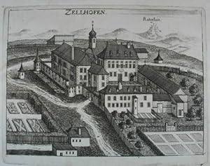 Zellhofen. Kupferstich aus G. M. Vischer "Topographia Austriae Superioris Modernae" 1674, 14,5 x ...