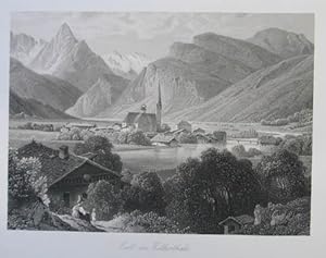 Seller image for Zell im Zillerthale. Stahlstich aus J. F. Lentner "Album von Sd- und Nord-Tirol" Salzburg, Baldi 1853, 11 x 16 cm for sale by Antiquariat Johannes Mller