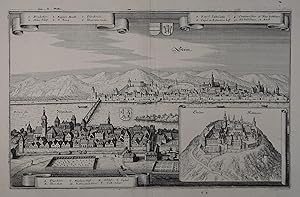 Stein. Mautern. Closter Ketwein. Kupferstich aus M. Merian "Topographia Provinciarum Austriacarum...