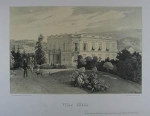 Bild des Verkufers fr Villa Sess. Tonlithographie v. Joh. Passini aus "Bilder aus Gleichenberg" Graz 1856, 15 x 23 cm zum Verkauf von Antiquariat Johannes Mller
