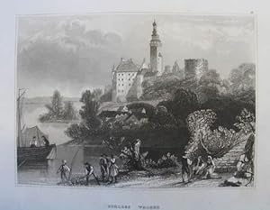 Seller image for Schloss Walsee. Stahlstich aus "Meyer`s Universum" Hildburghausen 1833ff. 11 x 15,5 cm for sale by Antiquariat Johannes Mller