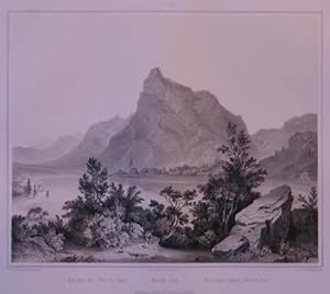 Walch - See. Tonlithographie v. L. Rottmann nach Georg Pezolt aus "Salzburg und seine Angraenzung...