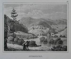 Bild des Verkufers fr Judenburg. Stahlstich aus A. Schmidl "Das Herzogthum Steiermark" Stuttgart 1839, 7,5 x 10 cm zum Verkauf von Antiquariat Johannes Mller