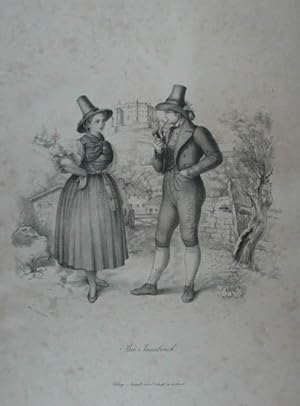 Seller image for Bei Innsbruck. Lithographie n. P. P. Kirchebner. Innsbruck, J. Schpf um 1860, 19 x 23 cm for sale by Antiquariat Johannes Mller