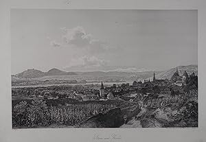 Image du vendeur pour Stein und Krems. Stahlstich v. Richter nach R. Alt aus Kohl "Die Donau von ihrem Ursprung bis Pesth" Triest, Lloyd 1854, 16,5 x 26 cm mis en vente par Antiquariat Johannes Mller