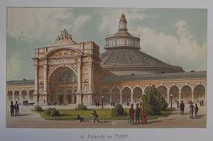 Rotunde im Prater. Chromolithographie aus Varoni / Petrovits "Fünfzig Ansichten von Wien und Umge...