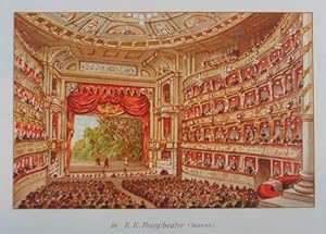 Seller image for K. K. Burgtheater (Inneres). Chromolithographie aus Varoni / Petrovits "Fnfzig Ansichten von Wien und Umgebung" Wien 1894, 9 x 15 cm for sale by Antiquariat Johannes Mller