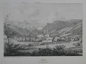 Seller image for Zell im Zillerthal. Lithographie n. A. Podesta aus Schaden "Gebirgs-Album" Mnchen, Schauer 1840, 13 x 19 cm for sale by Antiquariat Johannes Mller