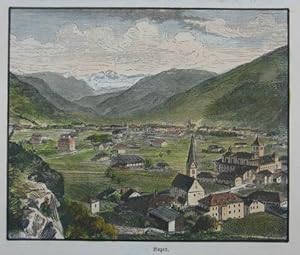 Seller image for Bozen. Kolorierter Holzstich 1888, 10 x 12 cm for sale by Antiquariat Johannes Mller