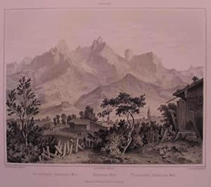 Steinernes Meer. Tonlithographie v. L. Rottmann nach G. Pezolt aus "Salzburg und seine Angraenzun...