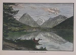 Bild des Verkufers fr Kolorierter Holzstich 1887, 8 x 12 cm zum Verkauf von Antiquariat Johannes Mller