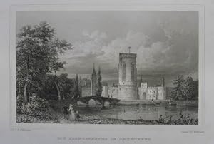 Die Franzensburg in Laxenburg. Stahlstich v. Willmann aus Schimmer "Das Kaiserthum Oesterreich" D...