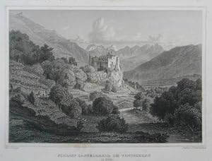 Seller image for Schloss Castellbell im Vintschgau in Tyrol. Stahlstich v. Hablitschek n. Lange aus Schimmer "Das Kaiserthum Oesterreich" Darmstadt 1842, 11,5 x 16,5 cm for sale by Antiquariat Johannes Mller