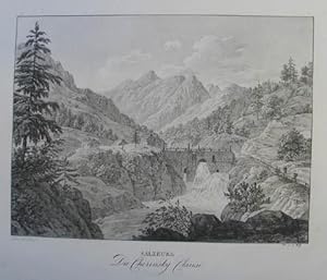 Die Chorinsky Clause. Salzburg. Lithographie v. F. Wolf aus Kunike "Malerische Ansichten von Öste...