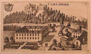 Seller image for Carlsperg. Kupferstich aus Valvasor "Topographia Archiducatus Carinthiae Modernae" Laibach 1681, 12 x 21 cm for sale by Antiquariat Johannes Mller