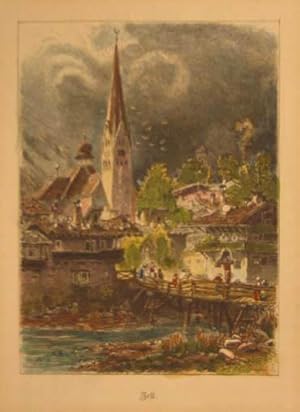 Seller image for Zell (im Zillertal). Kolorierter Holzstich v. Closs nach Pttner aus Hrmann "Wanderungen durch Tirol und Vorarlberg" um 1880, 12,5 x 9 cm for sale by Antiquariat Johannes Mller