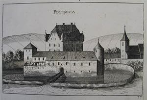 Pottscha. (UW). Kupferstich aus G. M. Vischer "Topographia Archiducatus Austriae Inf: Modernae" W...