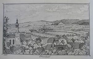 Uttendorf. Lithographie v. A. Hochwimmer aus "Unser Oberösterreich" Ried, J. Fridrich (Preßverein...