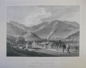 Bild des Verkufers fr Blechhammer bei Leoben im Brucker Kreis, gehrig dem Ritter von Fridau. Lithographie v. Kuwasseg aus "Ansichten aus der Steiermark" Graz H. Lampel 1841-1850, 21,5 x 31 cm zum Verkauf von Antiquariat Johannes Mller